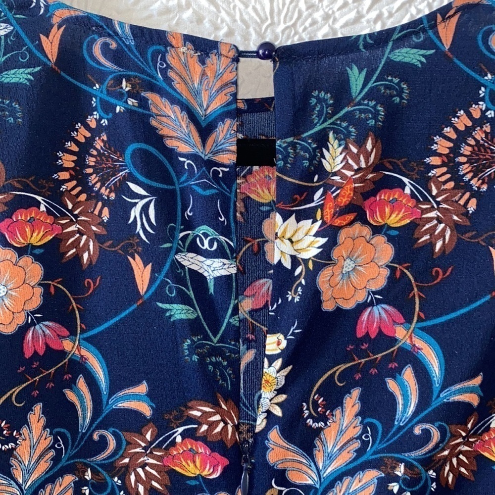 I. Madeline Garden Splendor Floral Print Long Sleeve Midi Dress - Picture 5 of 9